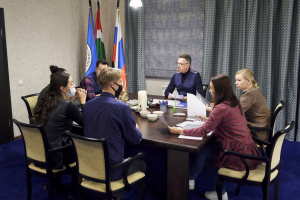 Встреча ректора Казака М.А. с генеральным директором «OKUNEV GROUP» 